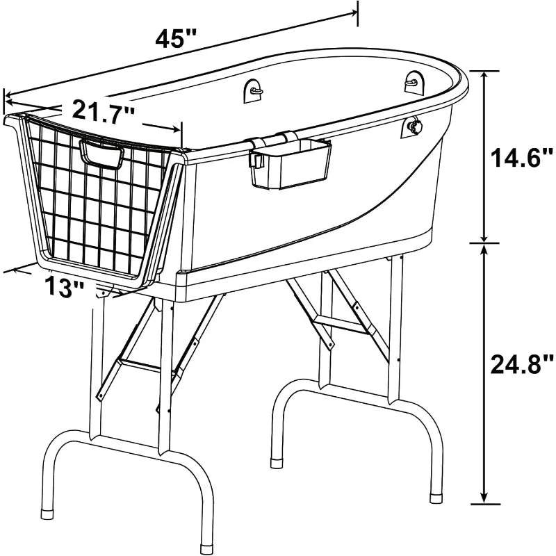 Pet Grooming Bathtub Dog Wash Station Heavy Duty Professional - Arthur's Wellness Emporium