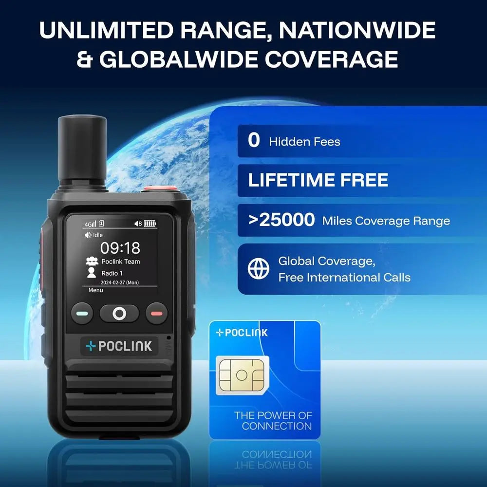 Global Walkie Talkies Long Range 4G LTE Two Way Radios - Arthur's Wellness Emporium