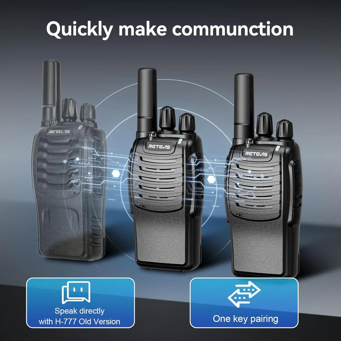 Long Range Rechargeable Walkie Talkies With Charger And Flashlight - Arthur's Wellness Emporium