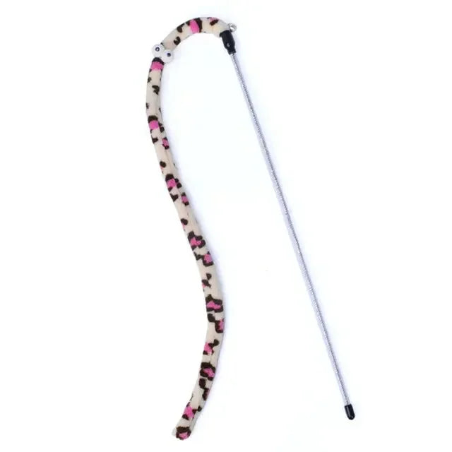Cat Feather Teaser Wand Interactive Toy for Cats Accessory - Arthur's Wellness Emporium