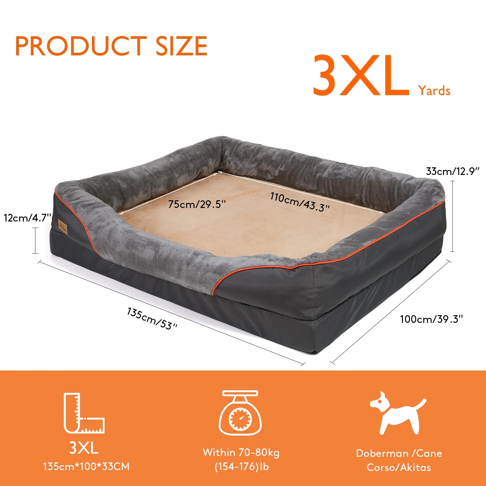 BINGOPAW Dog Bed Soft Anti Allergy Warm Fleece Washable Cover - Arthur's Wellness Emporium