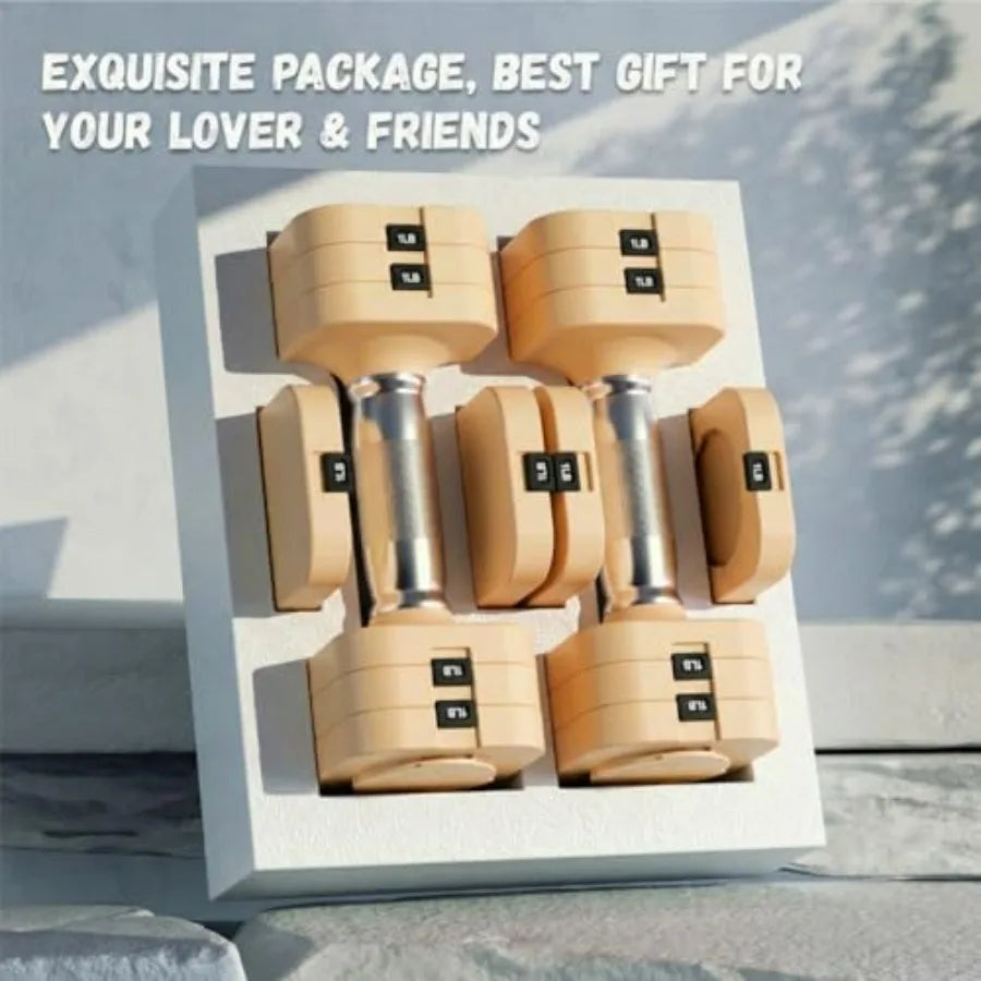 Adjustable Dumbbell Set 5 in 1 Free Weights Home Gym - Arthur's Wellness Emporium