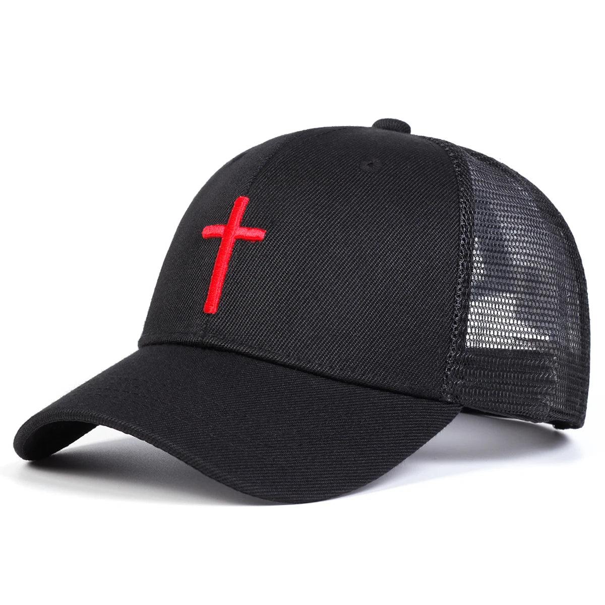 Unisex Cross Embroidered Baseball Cap Adjustable Travel - Arthur's Wellness Emporium