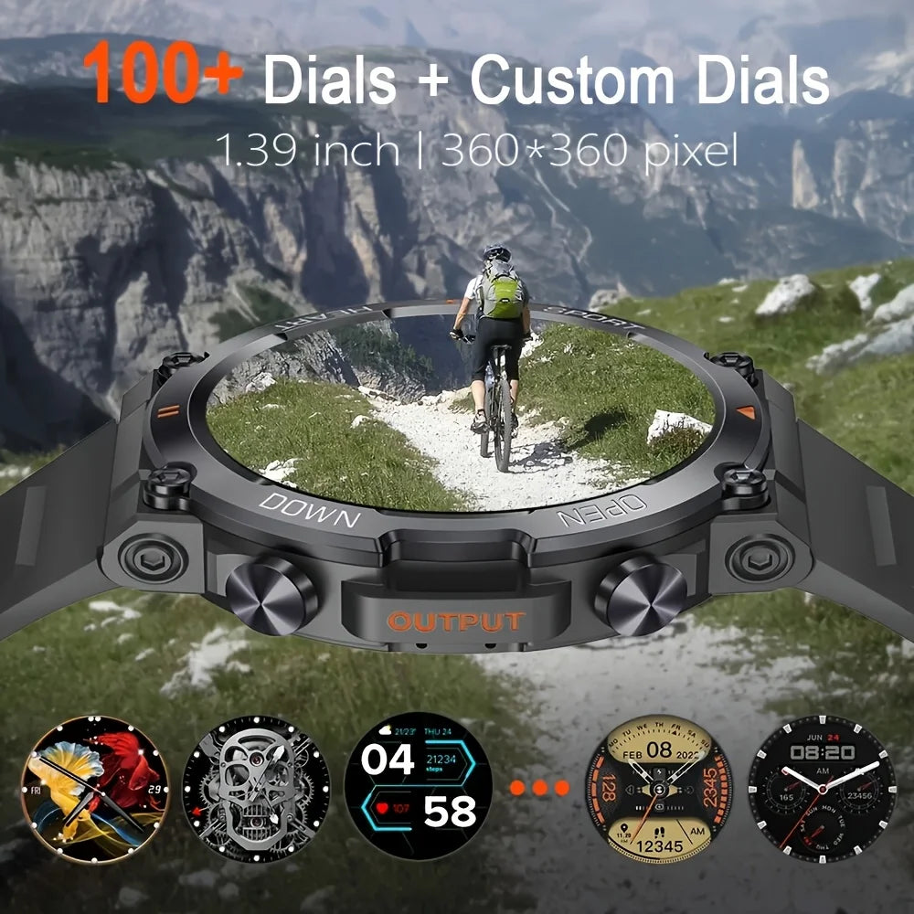 Senbono Rugged Military Smart Watch for Men With Heart Rate - Arthur's Wellness Emporium