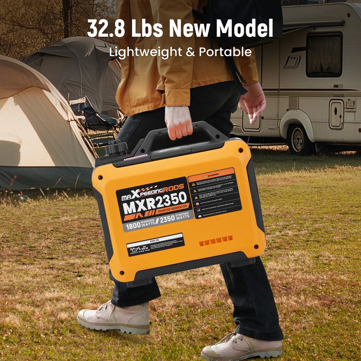 Maxpeedingrods 2350W Portable Gas Inverter Generator Parallel Ready For RV