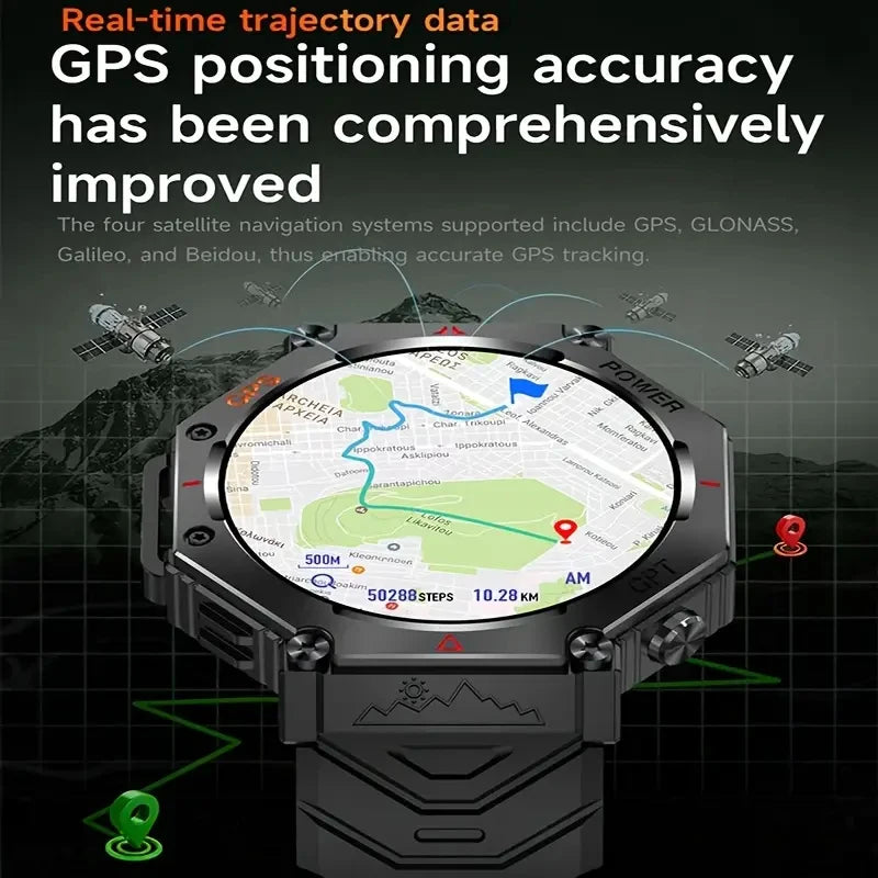 Senbono GPS Smart Watch for Men Built in Bluetooth Call - Arthur's Wellness Emporium