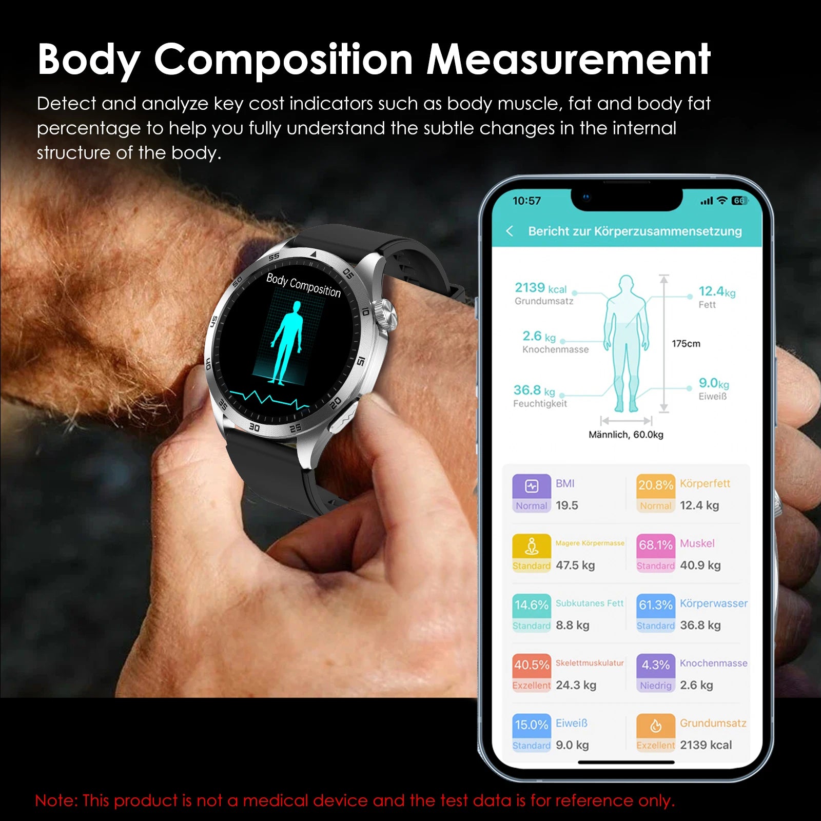Marsyu Smart Watch ECG PPG Blood Pressure Lipid Uric Acid HD Bluetooth - Arthur's Wellness Emporium