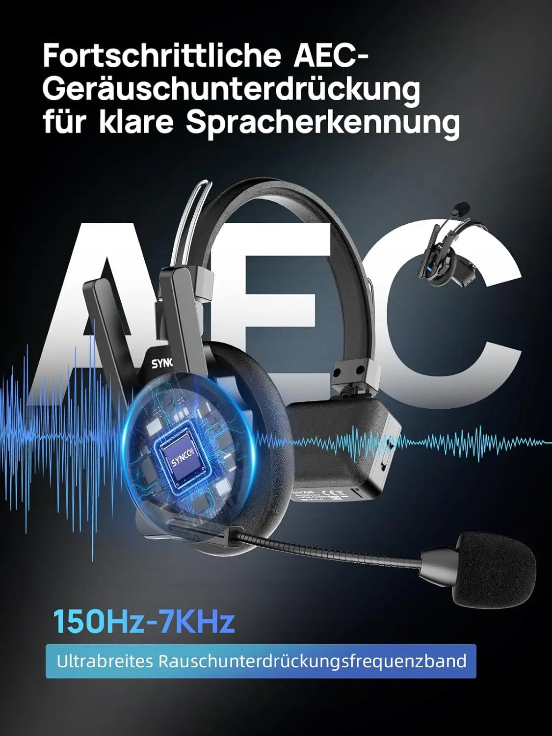 SYNCO XTALK XPRO5 Wireless Intercom Headset 2.4GHz Full Duplex - Arthur's Wellness Emporium