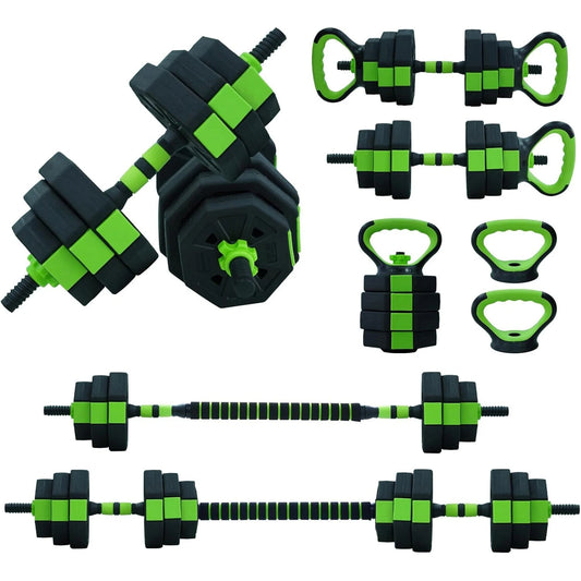 4 in 1 Adjustable Kettlebell Dumbbell Set for Home Gym - Arthur's Wellness Emporium