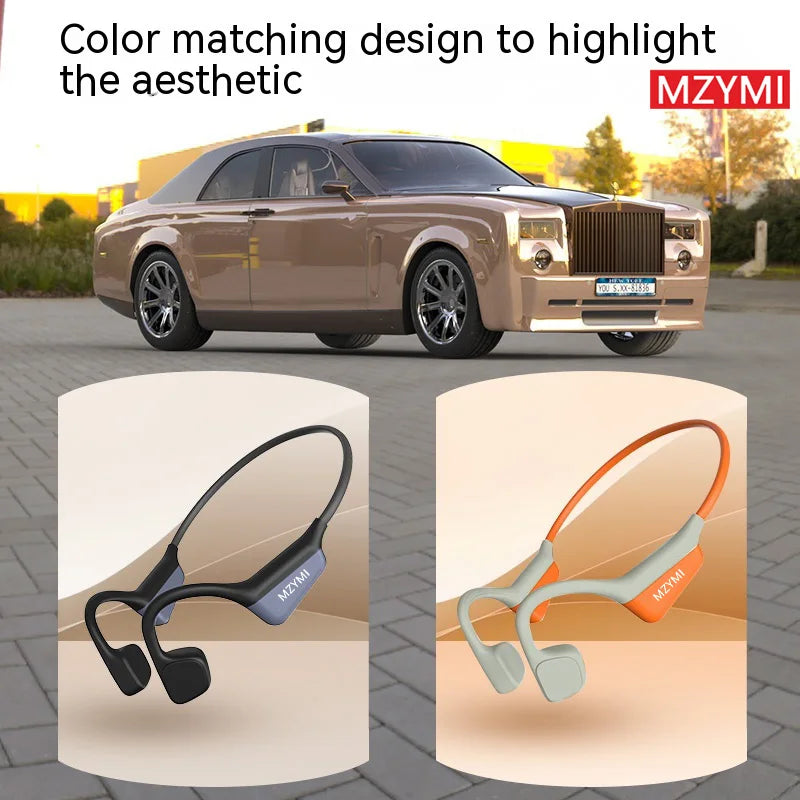 INMAS Bone Conduction Sport Headphones I18PRO Neckband Bluetooth 5.3 Earphones