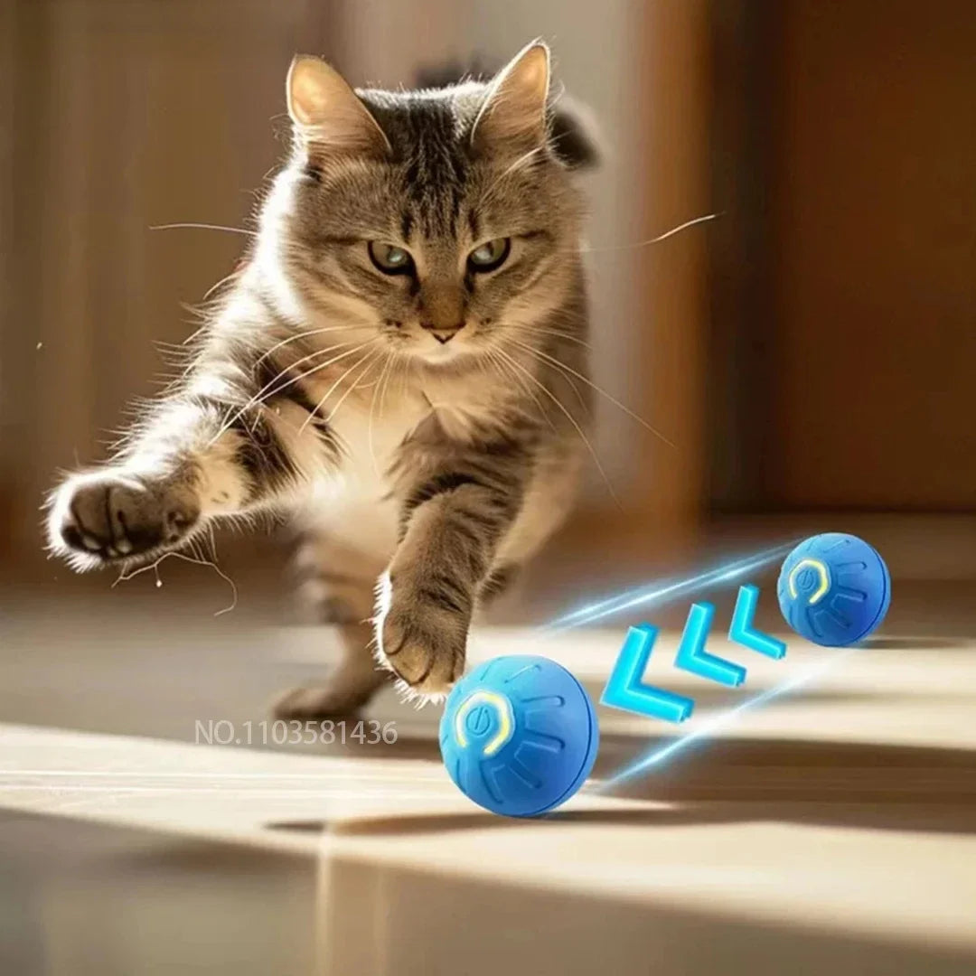 Smart Pet Toy Ball Electric Interactive Jumping Rolling Ball Rechargeable