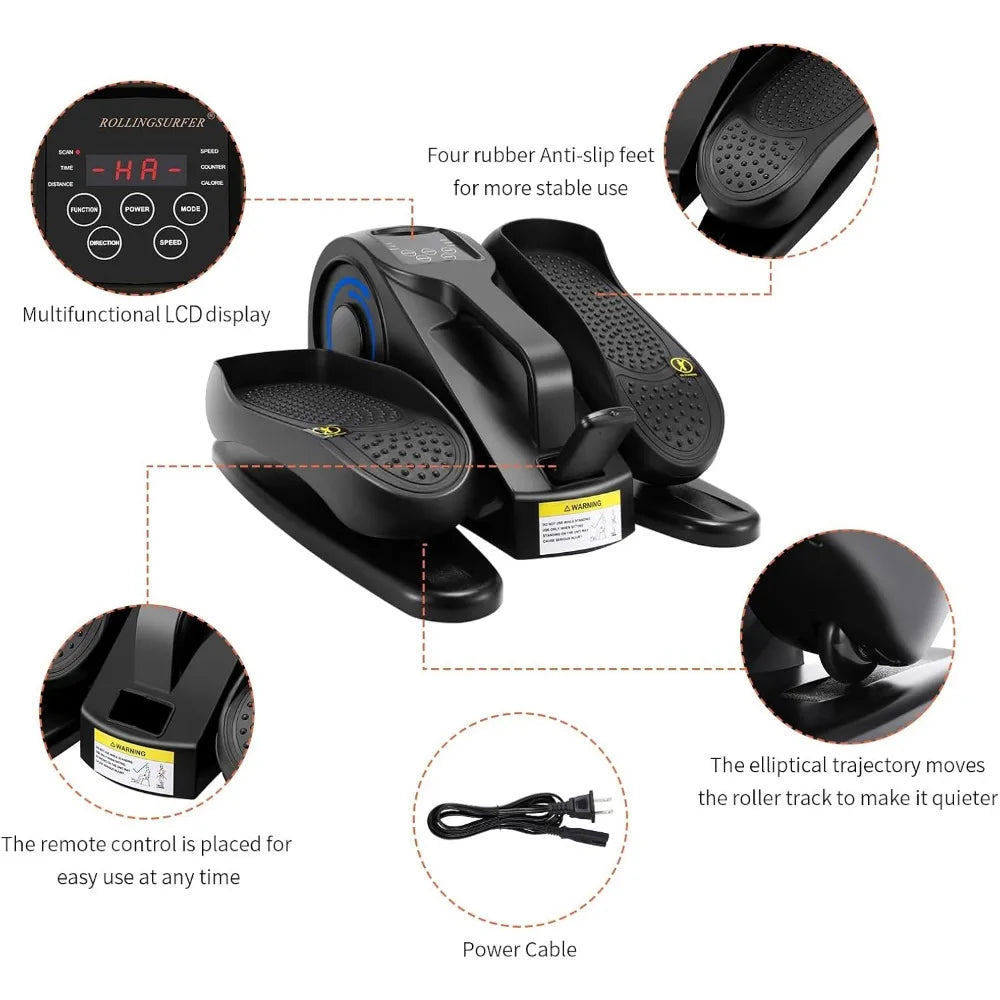 YTYIN Under Table Elliptical Machine With Remote Control - Arthur's Wellness Emporium