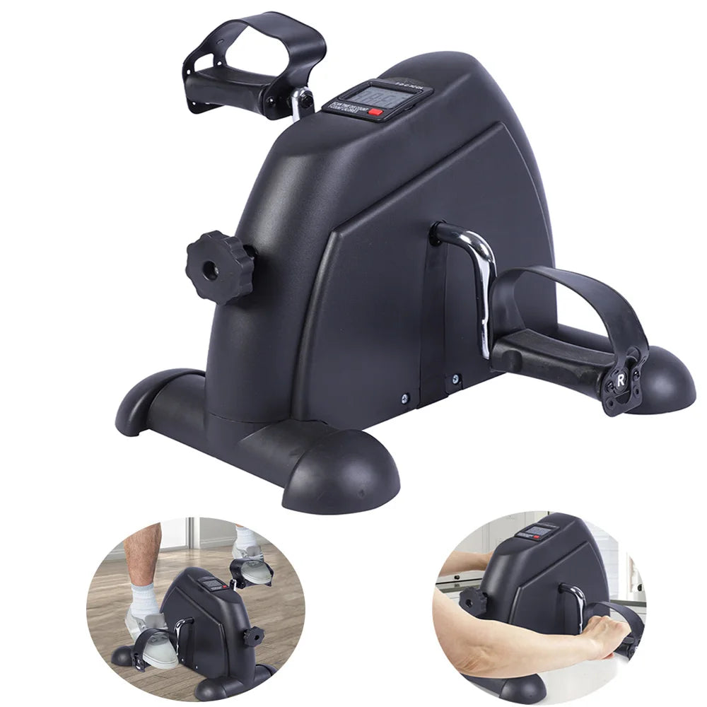 Stepper Exercise Bike With LCD Screen Portable Foot Pedal - Arthur's Wellness Emporium