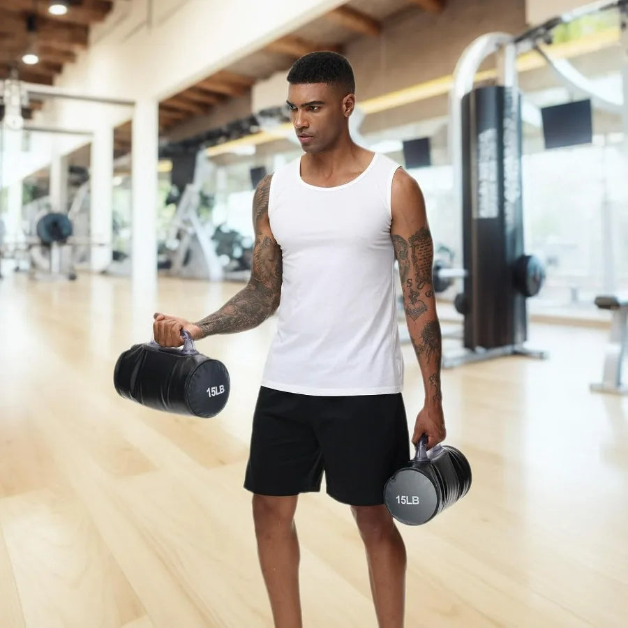Water Filled Training Dumbbells Travel Weights Set - Arthur's Wellness Emporium