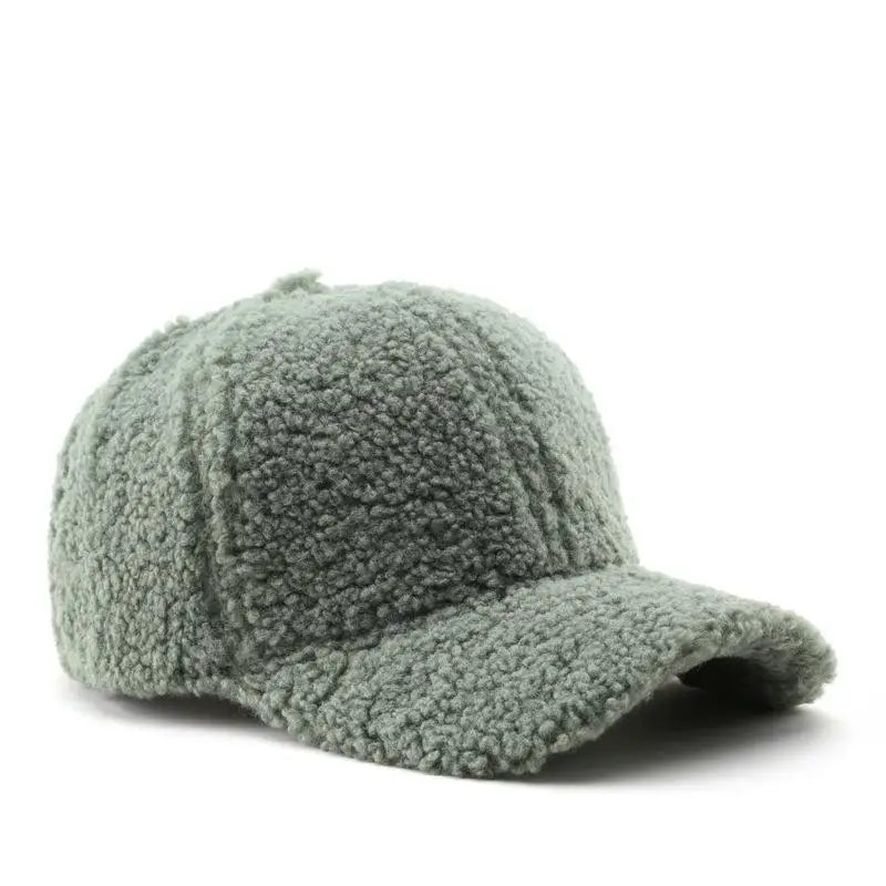 COKKCN Autumn Winter Lamb Wool Baseball Cap For Women