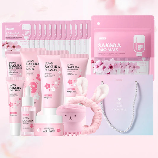 LAIKOU Japan Sakura Skincare Anti-Aging Gift Set - Arthur's Wellness Emporium