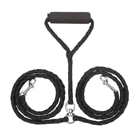 Elastic Dual Dog Leash With Couplers For Two Dogs Outdoor - Arthur's Wellness Emporium