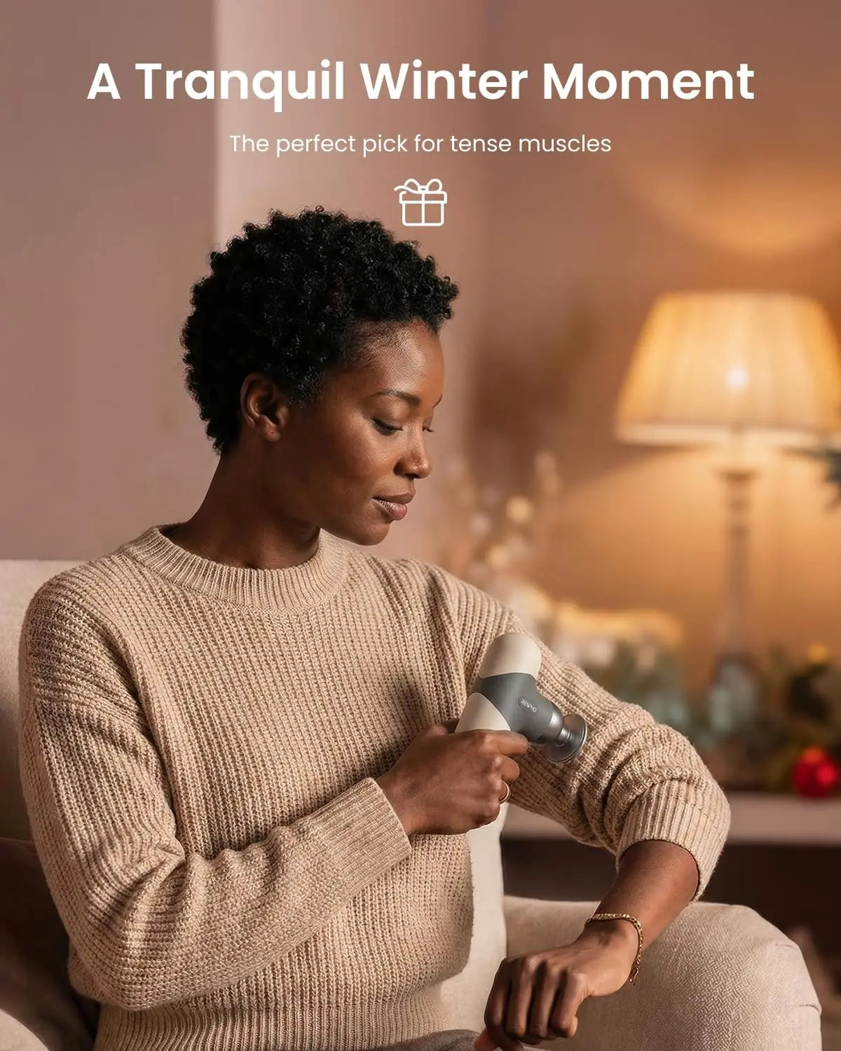 Mini Thermal Massage Gun With Heat Portable Percussion Massager Case