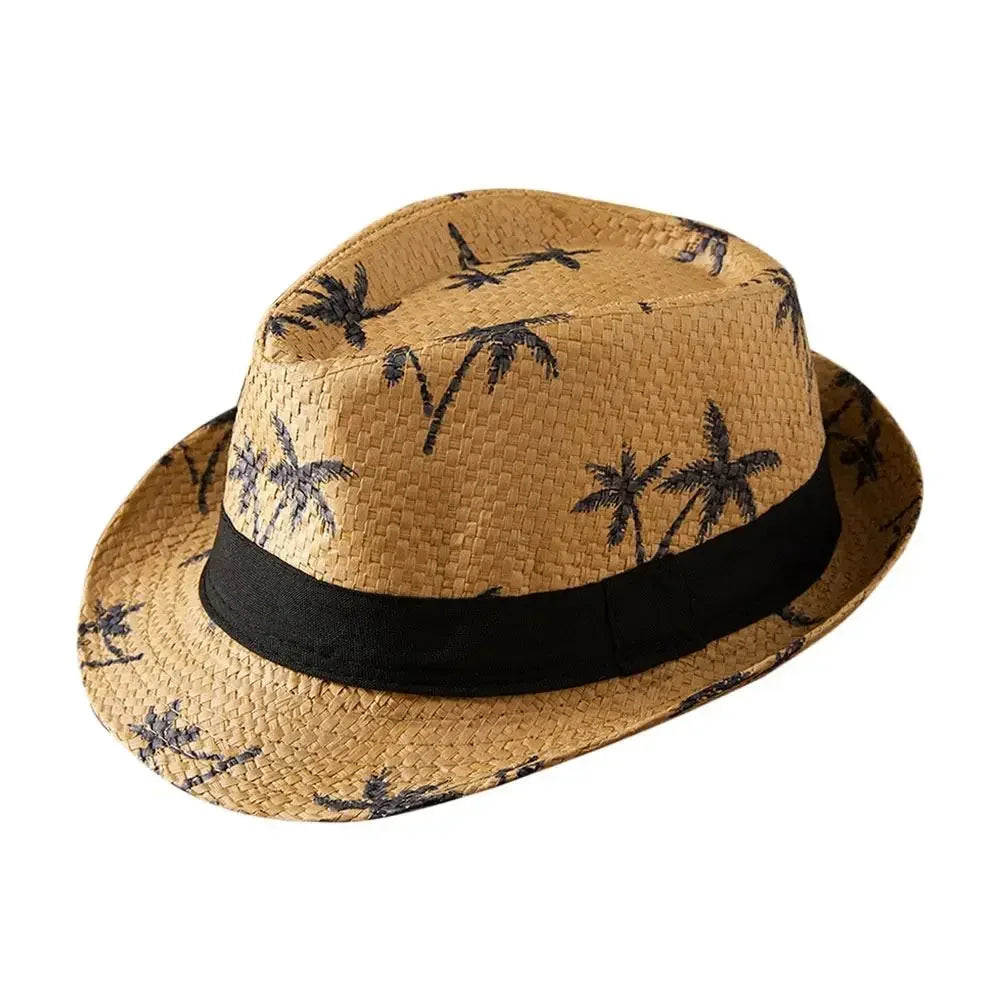 Straw Sun Hat Unisex Wide Brim Beach Fashion Sun Protection