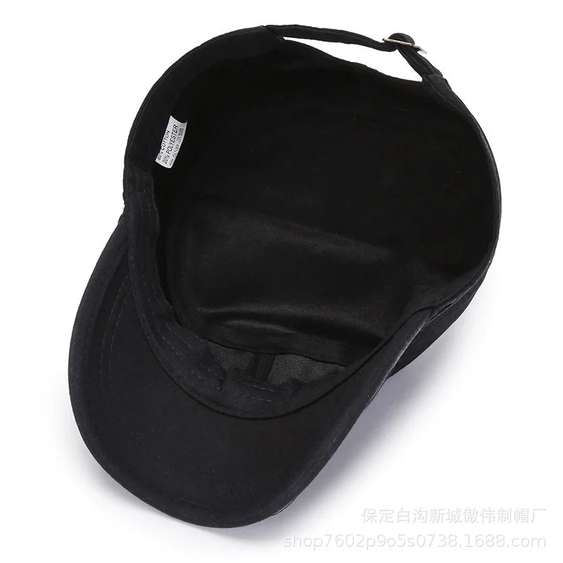 Autumn Cotton Flat Cap For Men Sun Protection Fashion - Arthur's Wellness Emporium