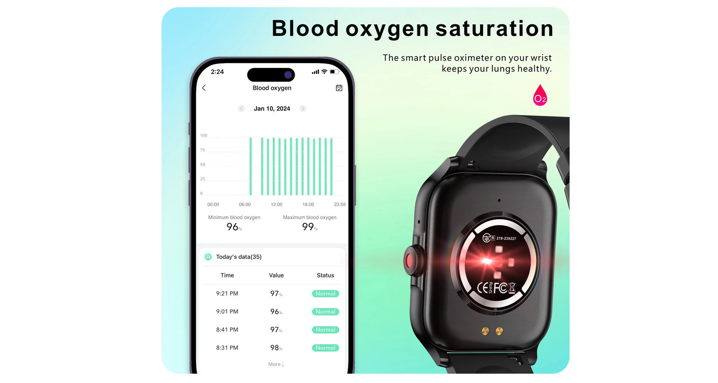 LIFEBEE Smartwatch Activity Fitness Tracker With Sleep Monitor - Arthur's Wellness Emporium