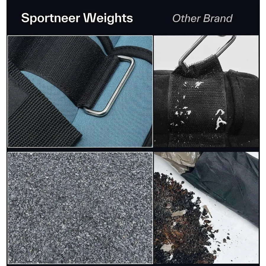 LISM Adjustable Ankle Weights 7 Lb Pair With Secure Straps - Arthur's Wellness Emporium