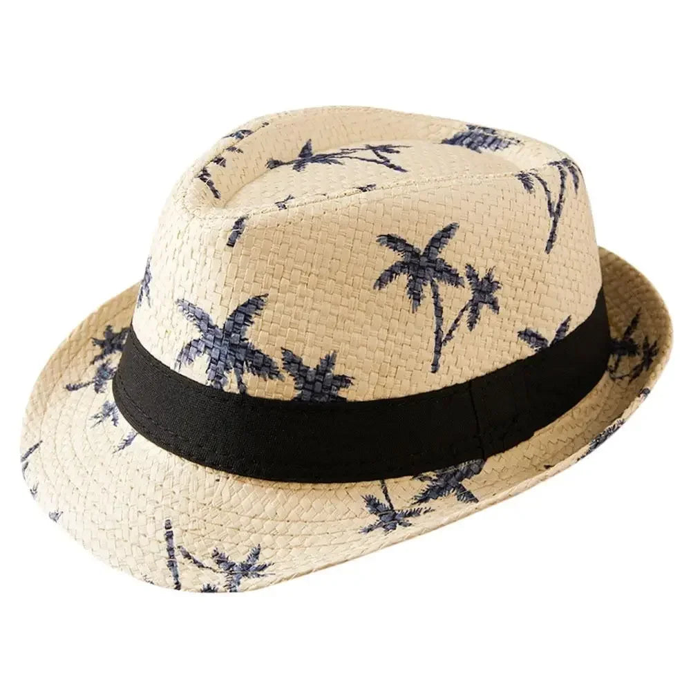 Straw Sun Hat Unisex Wide Brim Beach Fashion Sun Protection