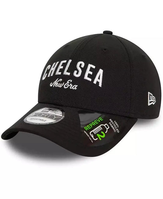 New Era 9FORTY Unisex Adjustable Cap Black Chelsea Logo - Arthur's Wellness Emporium