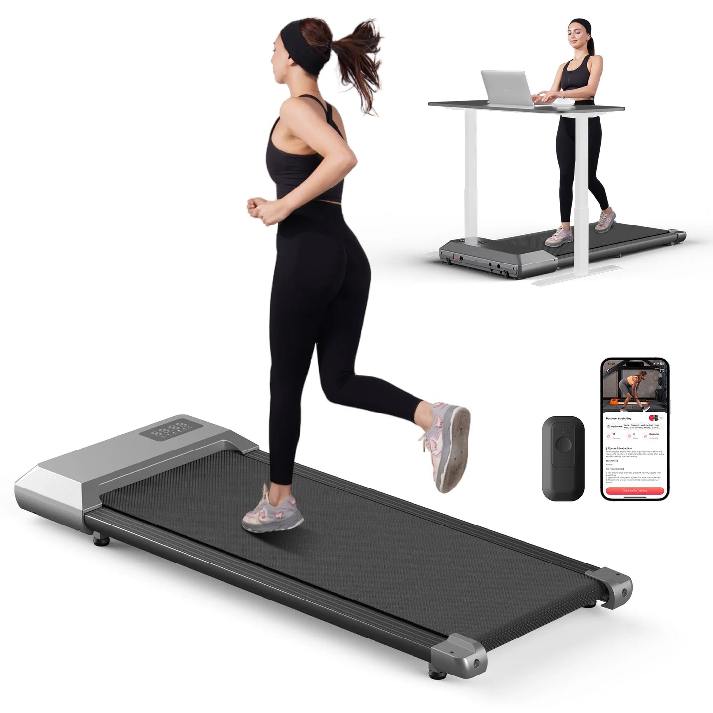 2.5 HP Electric Home Treadmill With Bluetooth LCD Display