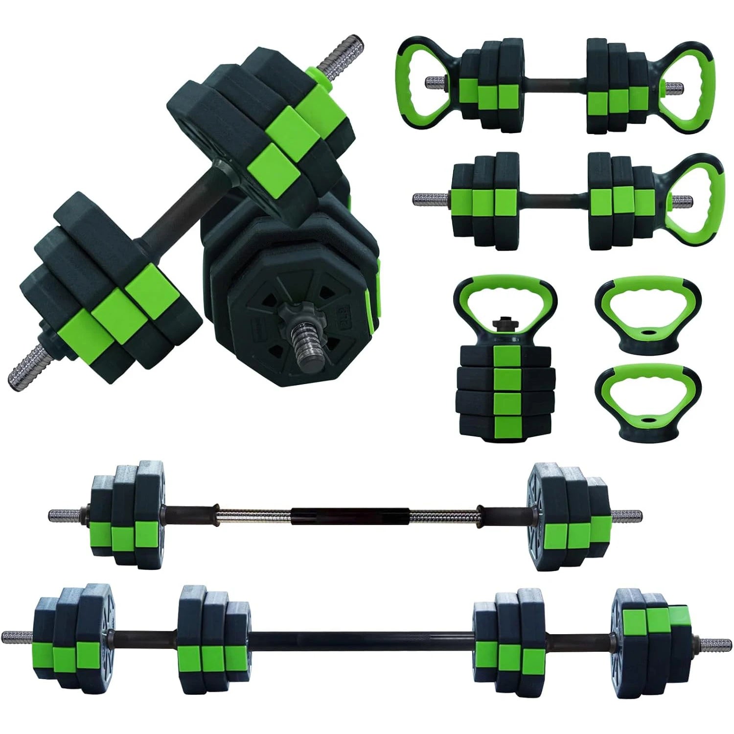 HiMISS 4 In 1 Adjustable Dumbbell Set For Home Gym - Arthur's Wellness Emporium