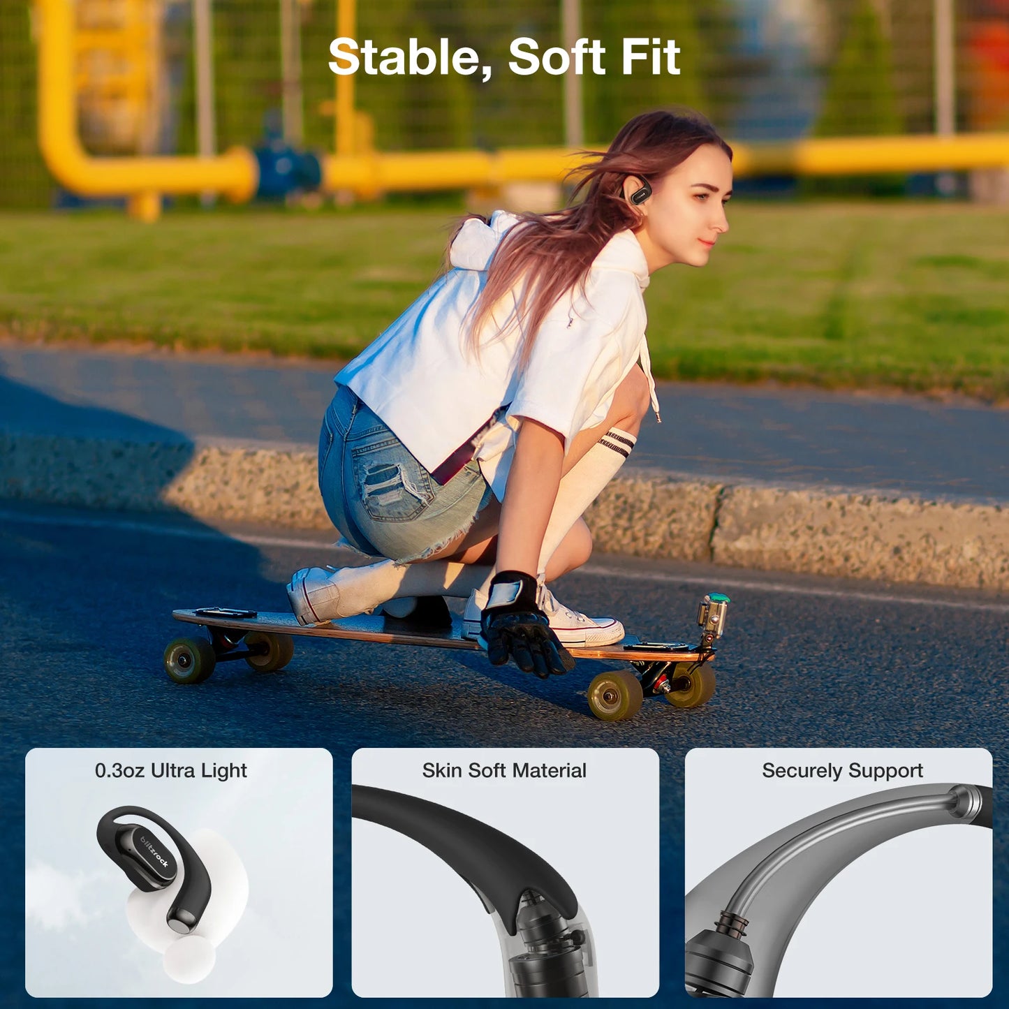 BlitzWolf CT3 Pro Air Conduction Open Ear Headphones