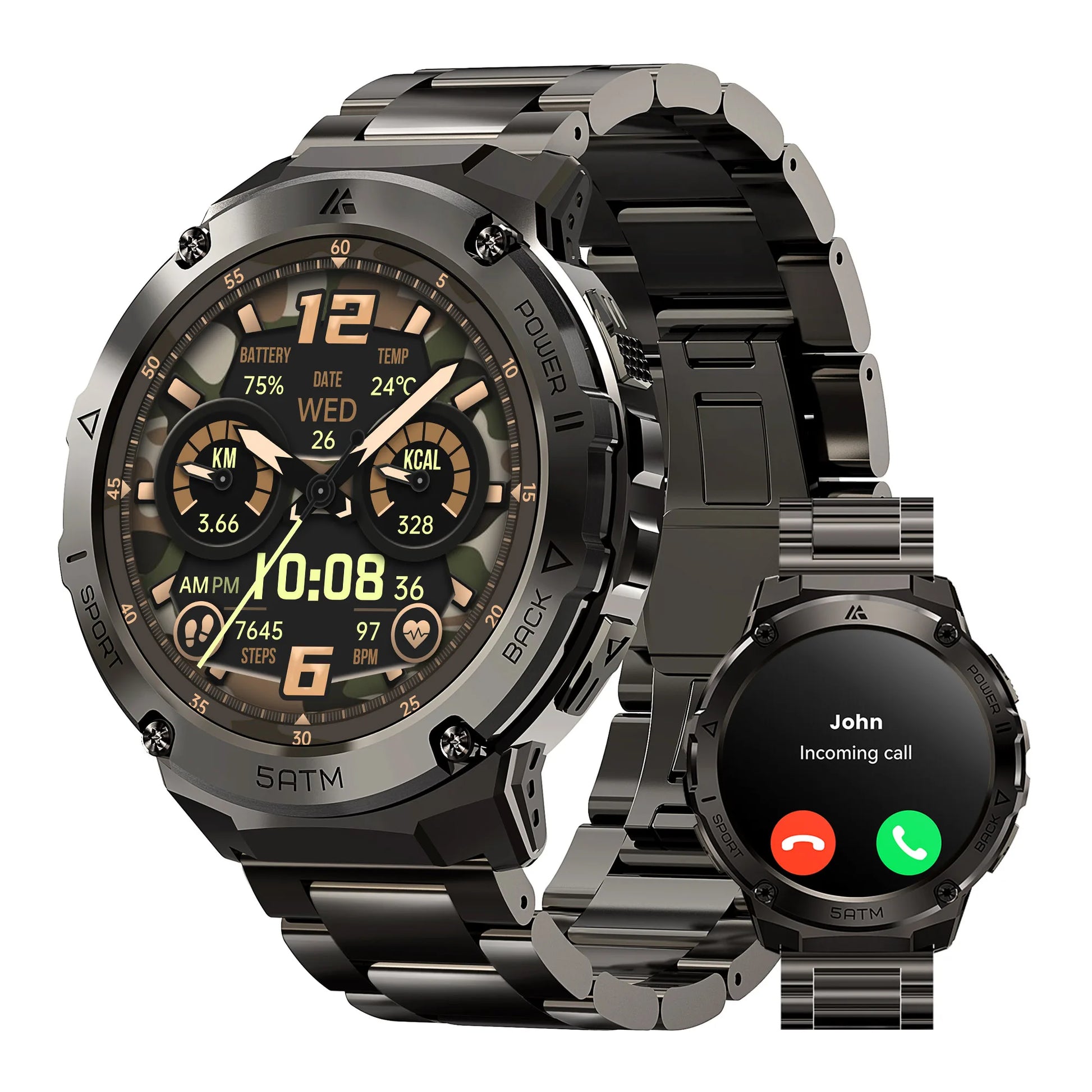 Ticwris T3E GPS Smartwatch For Men Waterproof With AMOLED - Arthur's Wellness Emporium