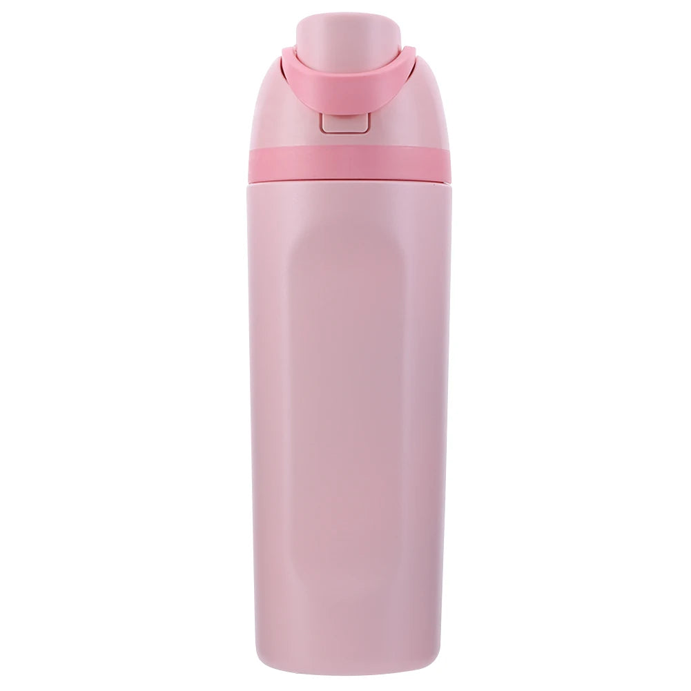600ml Stainless Steel Insulated Sports Water Bottle with Handle