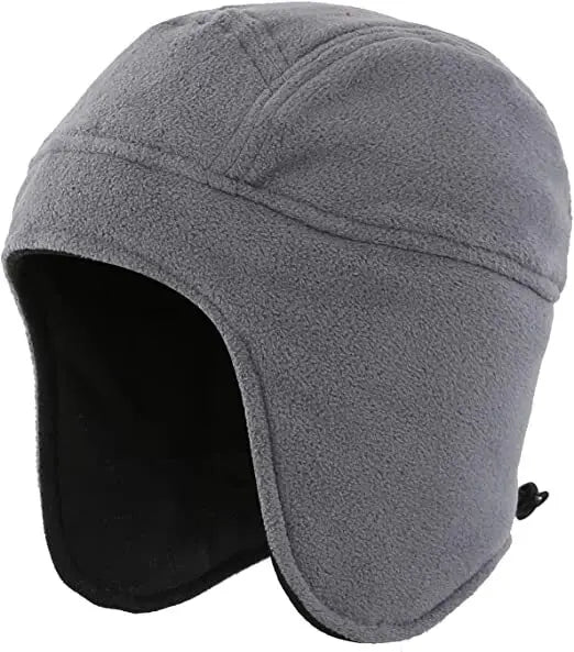 Unisex Skull Cap With Ear Flaps Windproof Fleece Beanie - Arthur's Wellness Emporium