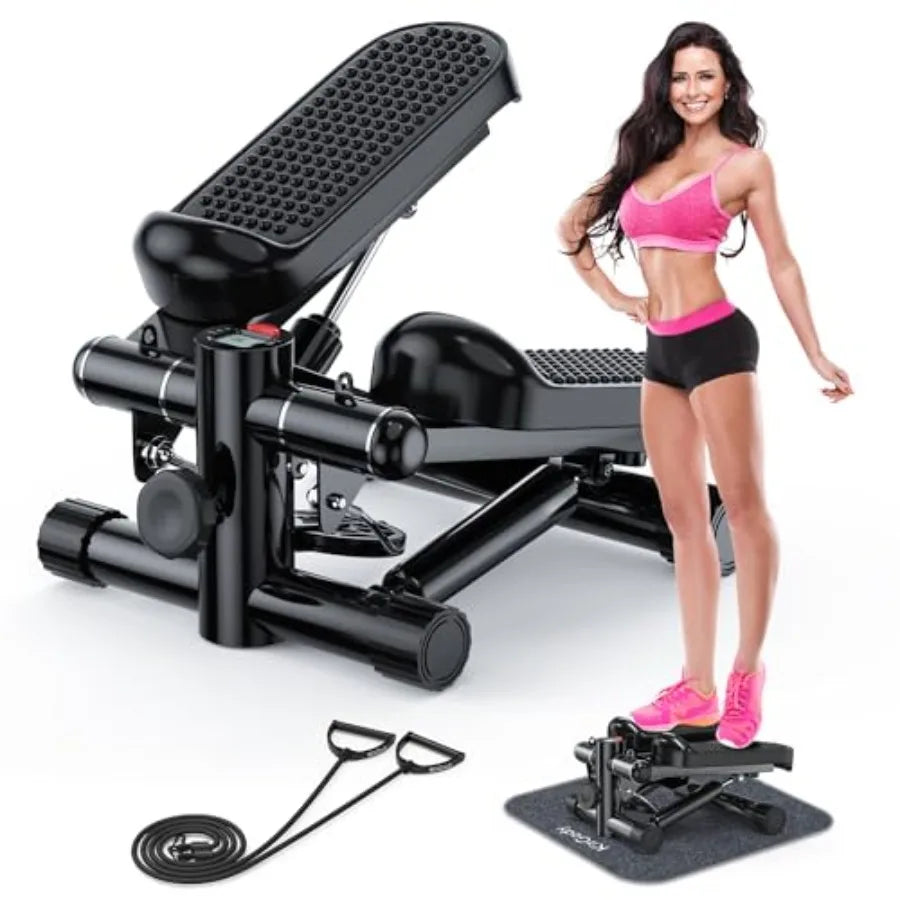 YAO HUI HUANG Portable Mini Stepper With Resistance Bands - Arthur's Wellness Emporium