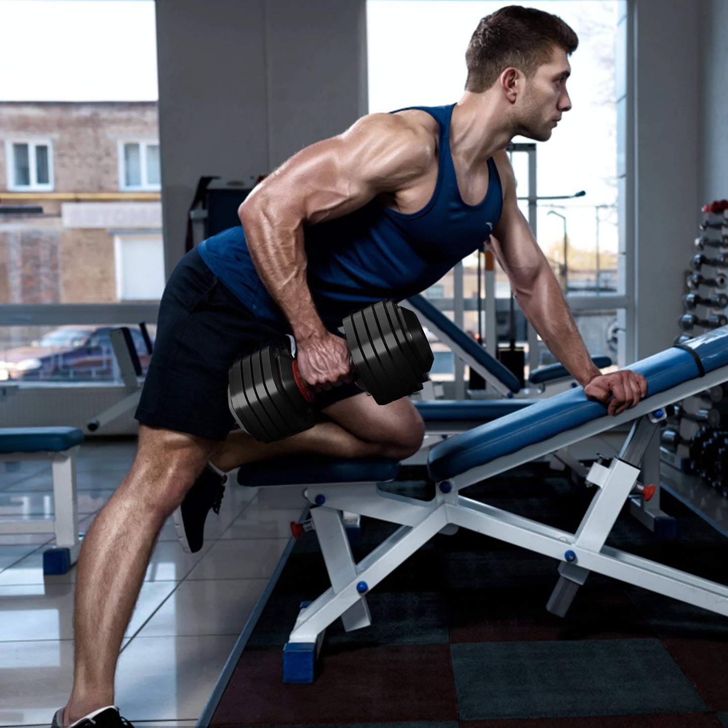 Adjustable Dumbbell With Anti Slip Handle For Full Body - Arthur's Wellness Emporium