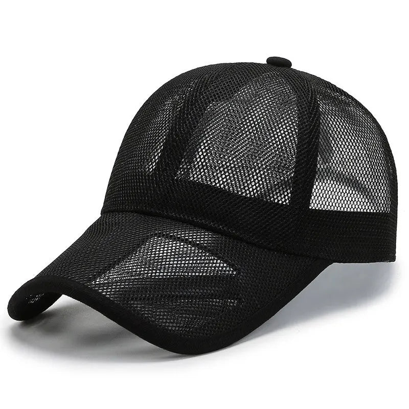 Breathable Openwork Mesh Baseball Cap for Outdoor Sun Protection