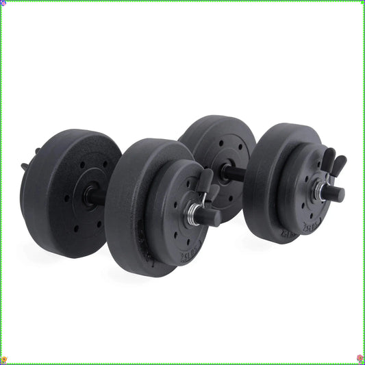 40lb Vinyl Dumbbell Set For Home Gym And Strength Training