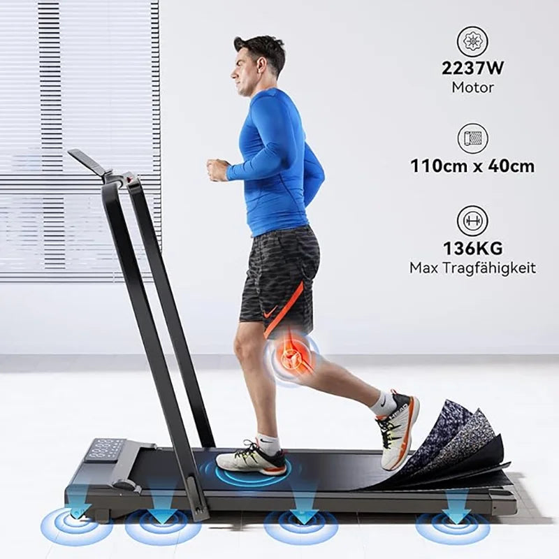 Superun 3in1 Walking Pad Treadmill Under Desk Foldable 300Lb Capacity - Arthur's Wellness Emporium