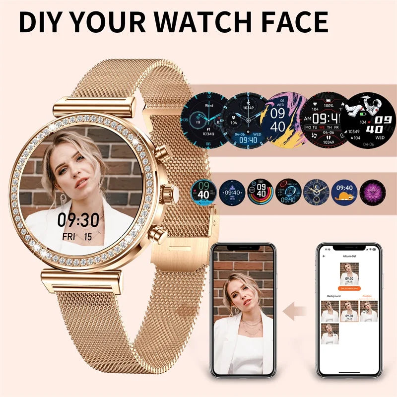 INNOFOVO Ladies Smartwatch With Calls And Messages Apple Android Compatible - Arthur's Wellness Emporium