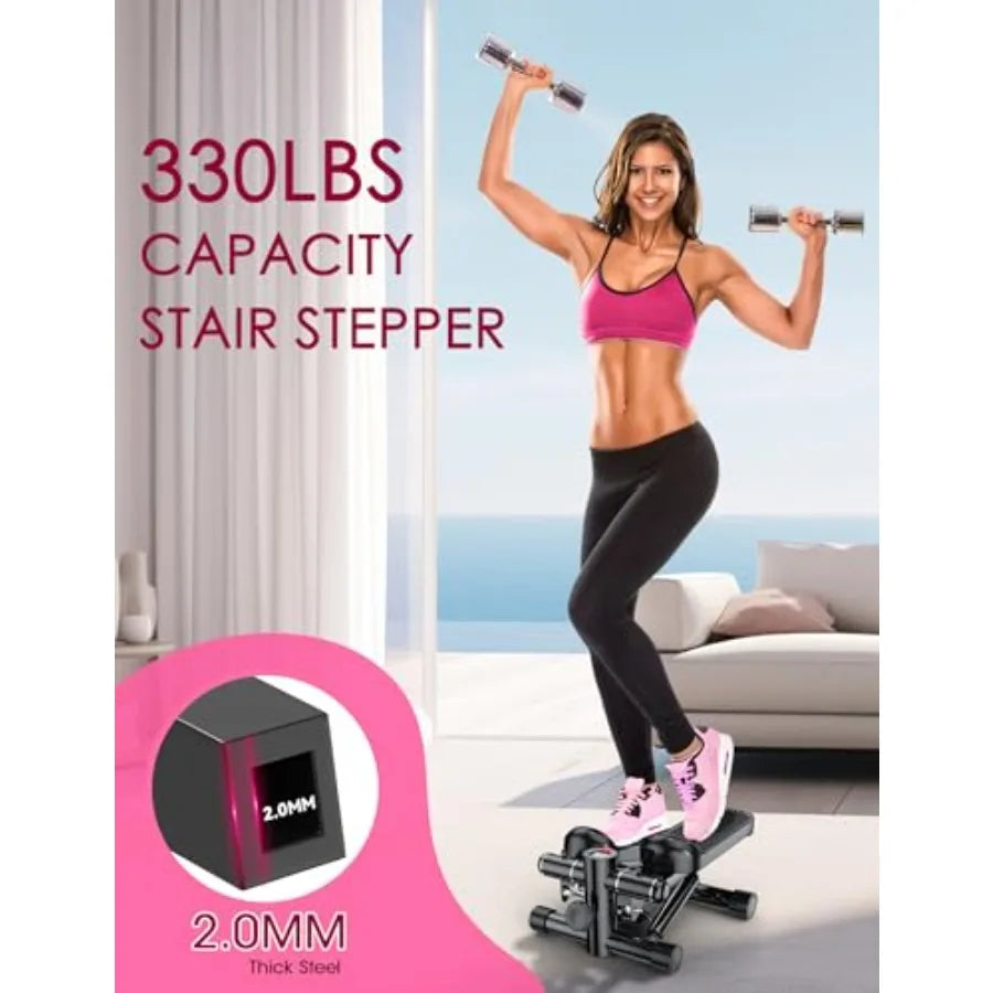YAO HUI HUANG Portable Mini Stepper With Resistance Bands - Arthur's Wellness Emporium