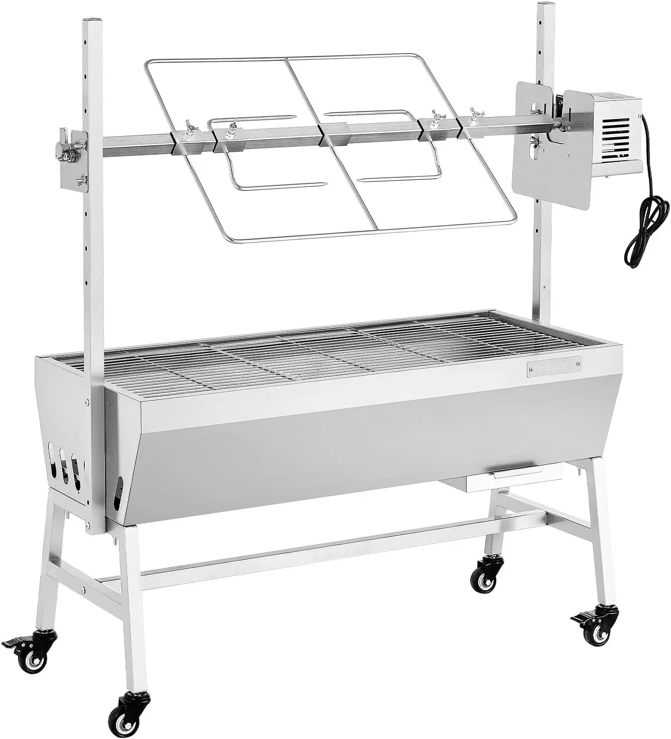 Rotisserie Grill 38W Stainless Steel Outdoor Pig and Lamb Spit Roaster