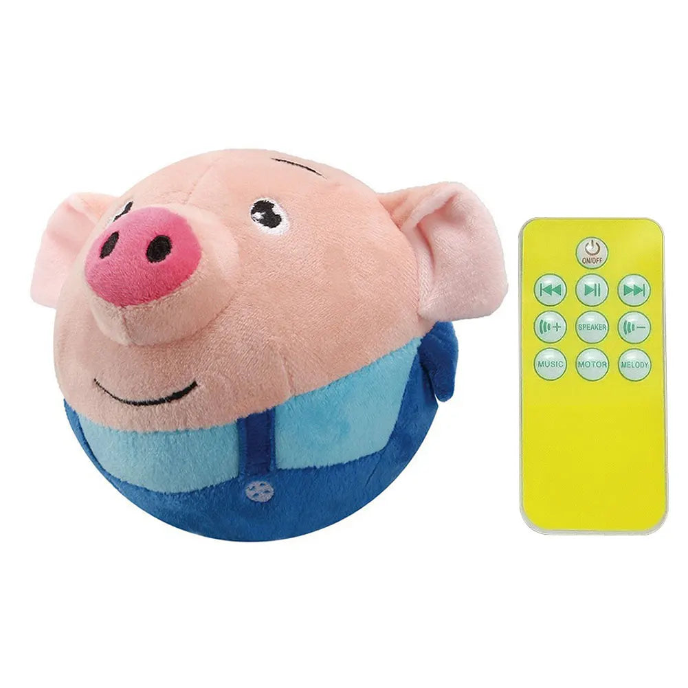 Cartoon Pig Talking Washable Dog Ball Toy USB Rechargeable Pet Ball For Dogs - Arthur's Wellness Emporium