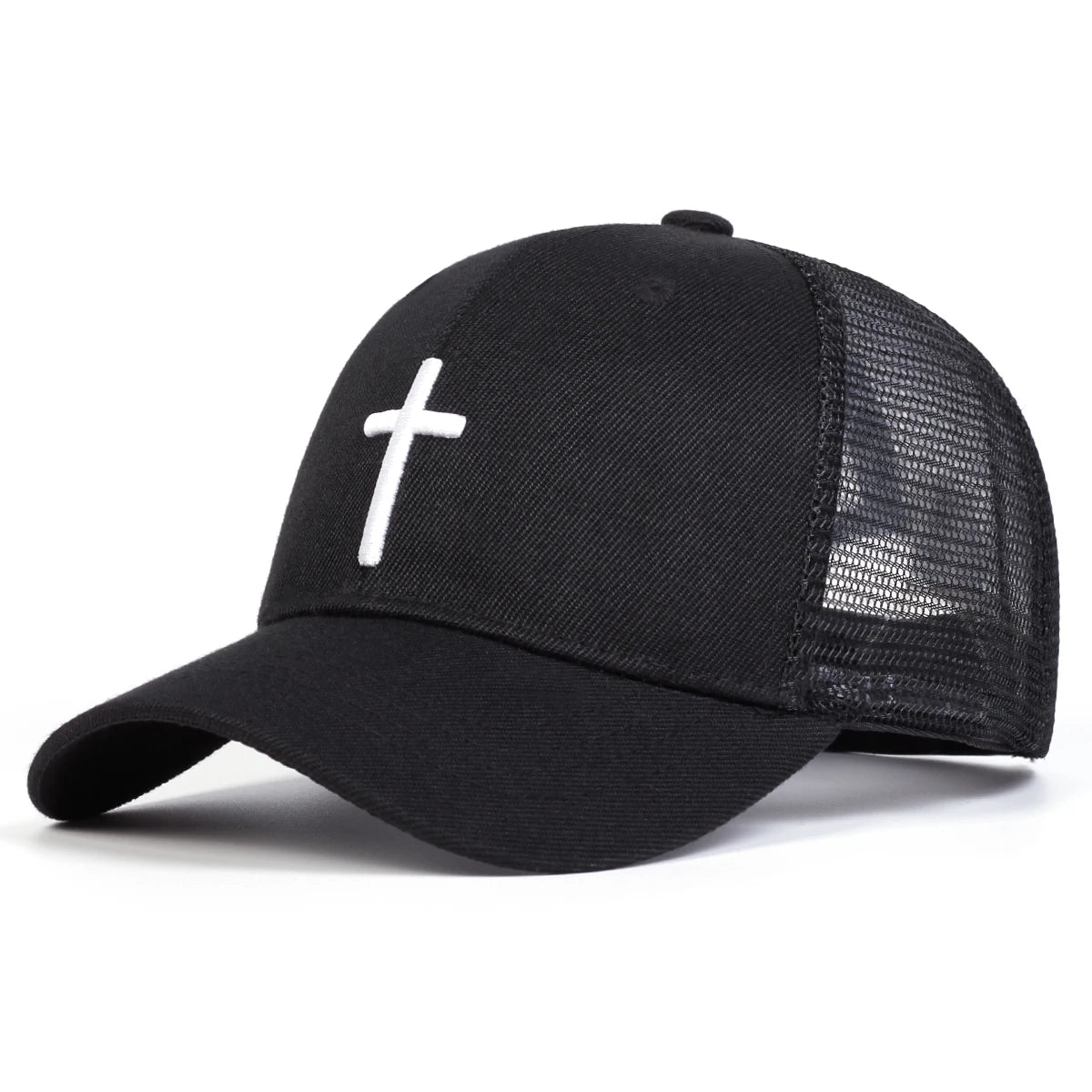 Unisex Cross Embroidered Baseball Cap Adjustable Travel - Arthur's Wellness Emporium