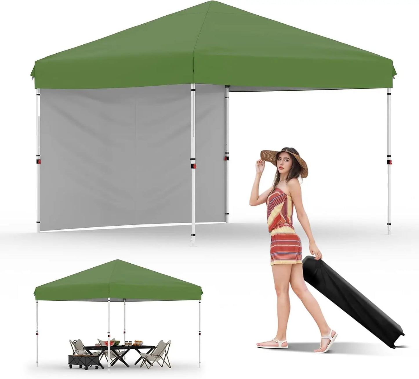 TWISTER Pop Up Canopy Tent With Removable Sidewall Shelter - Arthur's Wellness Emporium