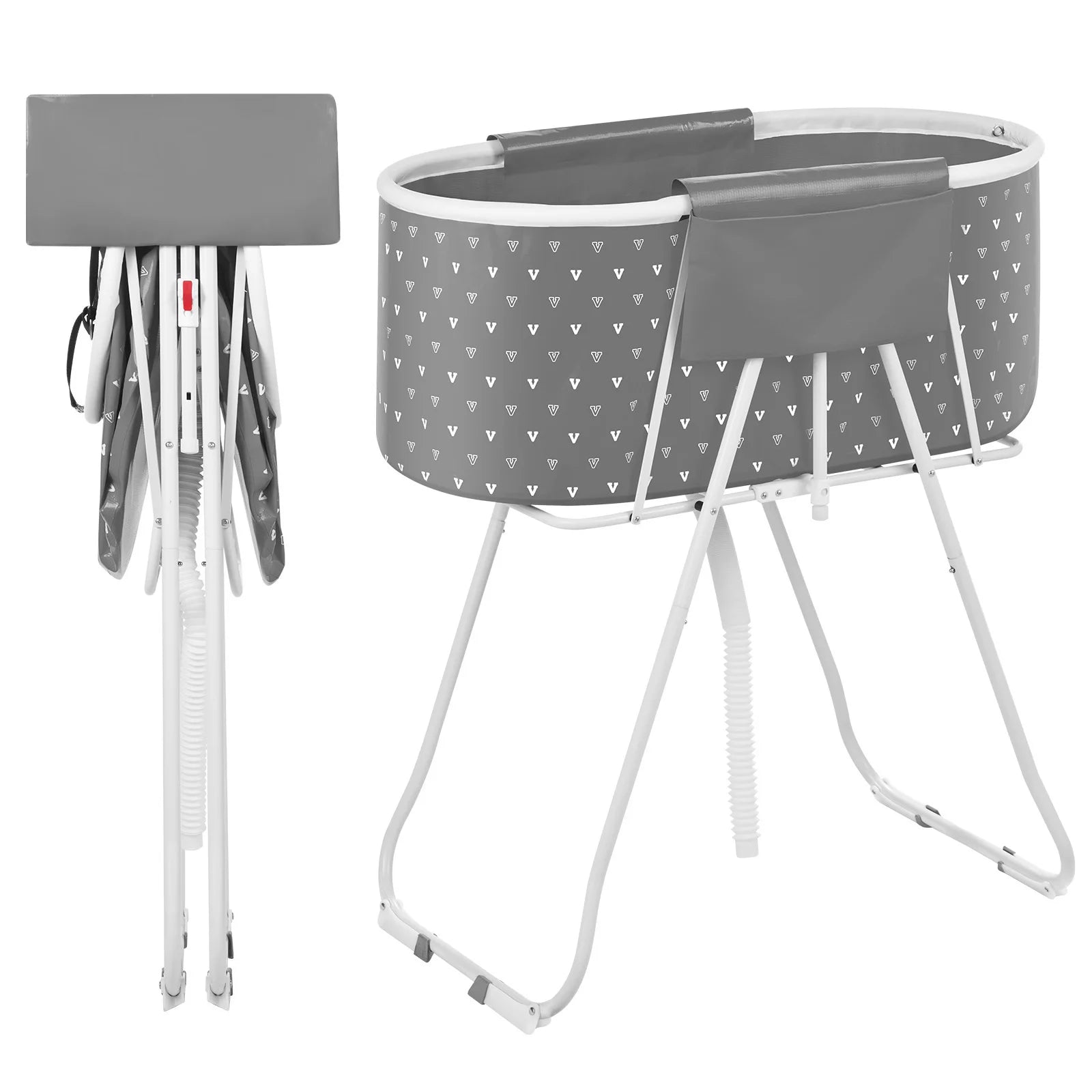 Portable Dog Bathtub Elevated And Foldable Shower Station With Drainage - Arthur's Wellness Emporium