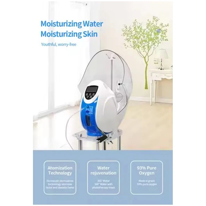 BOMPE Oxygen Facial Machine O2 Derm Jet Peel Pro Device