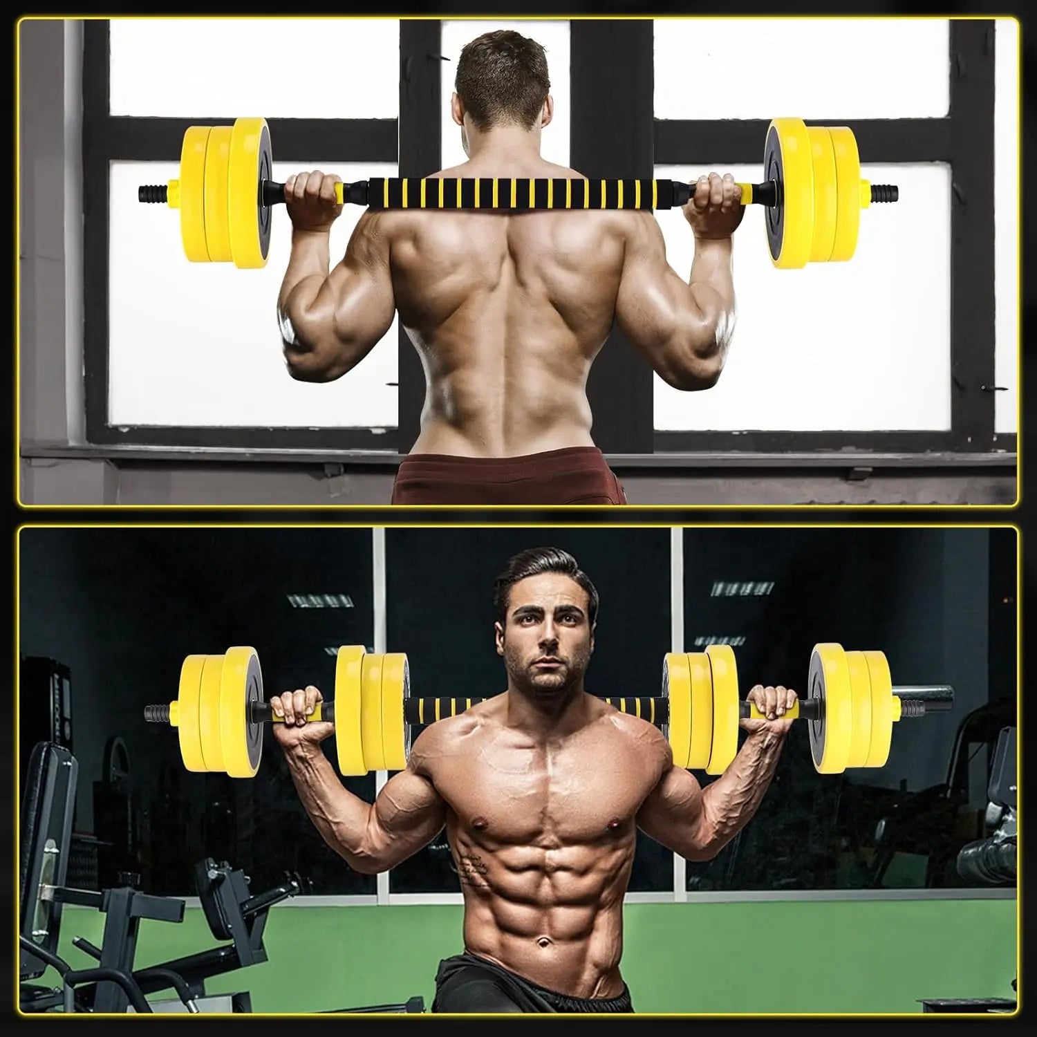 HiMISS 2 In 1 Adjustable Dumbbell Set For Home Gym - Arthur's Wellness Emporium