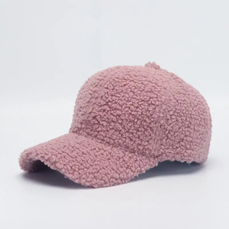 COKKCN Autumn Winter Lamb Wool Baseball Cap For Women