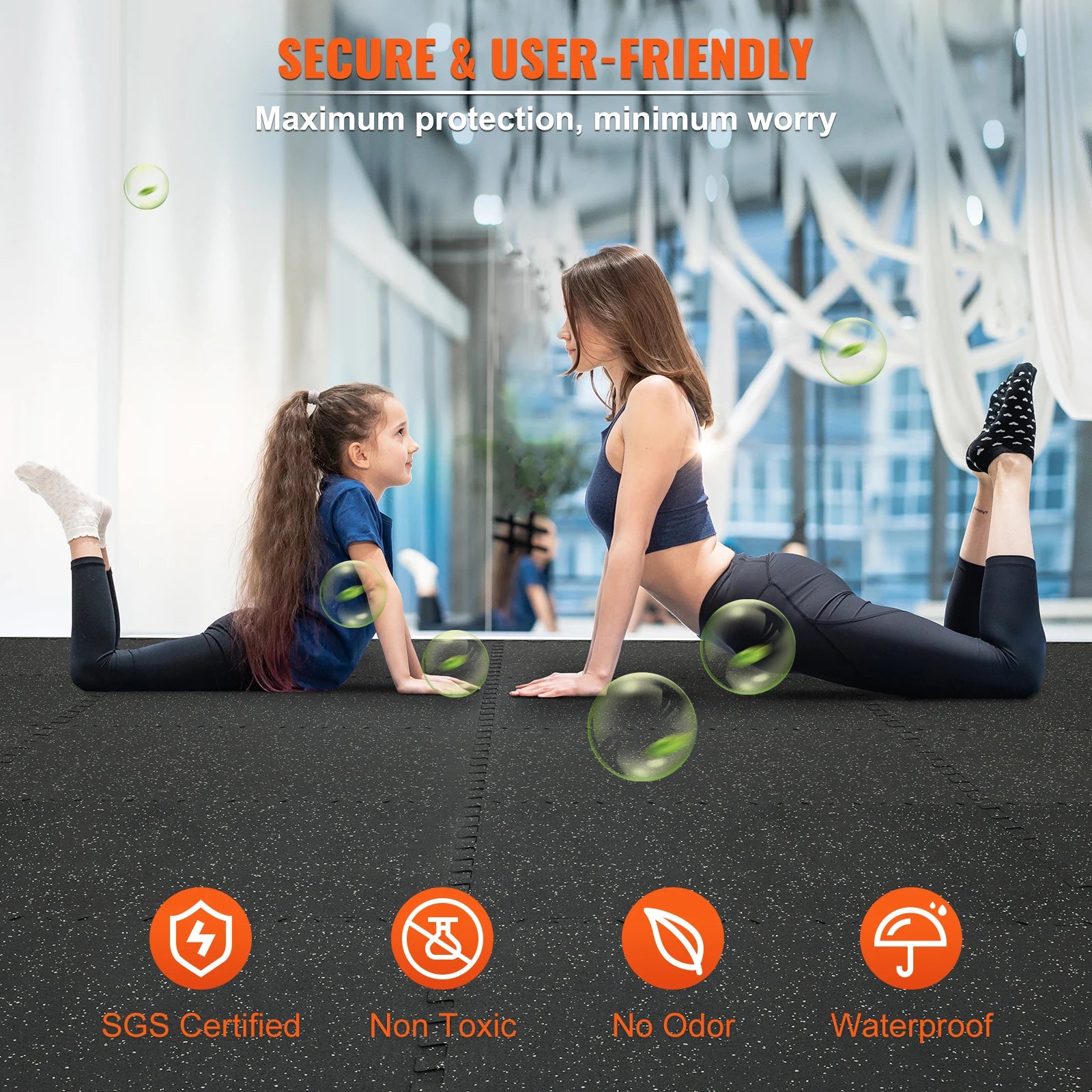VEVOR Interlocking Gym Floor Mats for Safe Workouts - Arthur's Wellness Emporium
